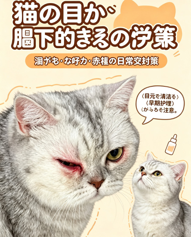 猫の目が突然腫れた！考えられる原因と飼い主ができること