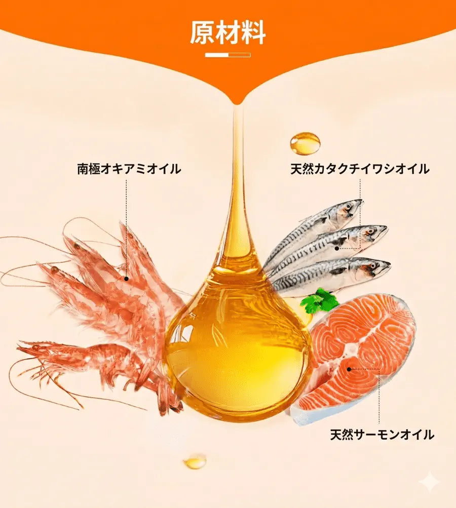 プアインタ-クリル＆フィッシュオイル オメガ3 25%｜DHA・EPA・ビタミンA・E配合 犬猫用