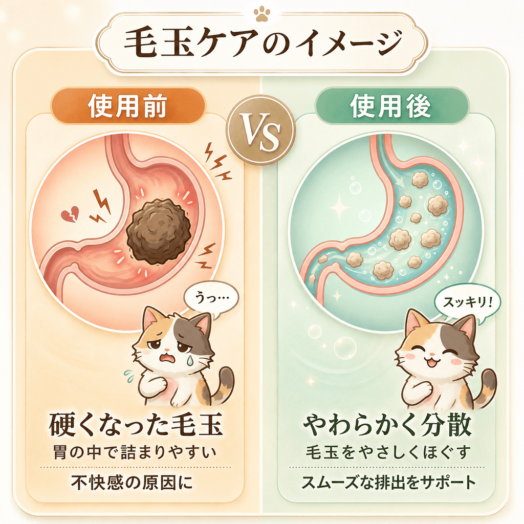 もう毛玉で悩まない｜プアインタ 猫用毛玉ケアタブレット.